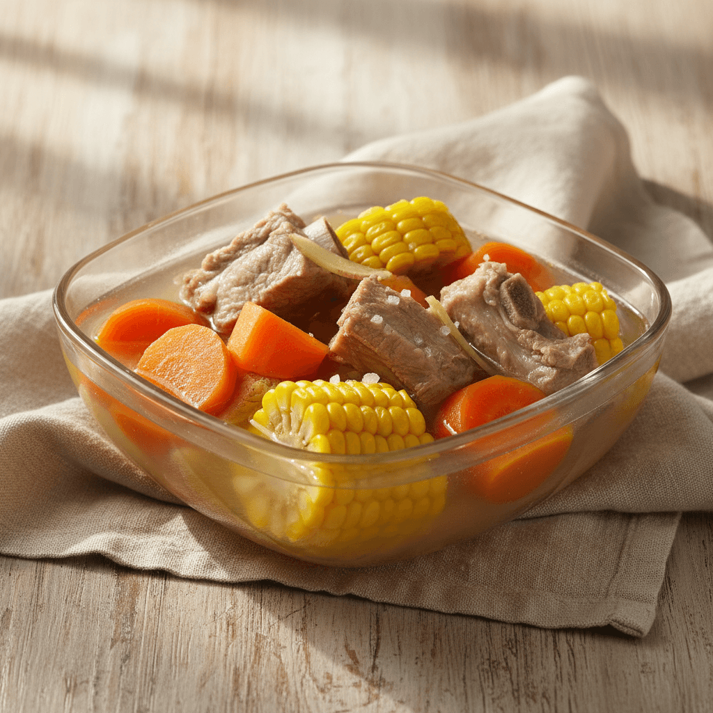 紅蘿蔔玉米排骨湯